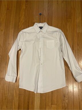 Chaps Youth White Long-Sleeve Point-Collar Dress Shirt (LIKE NEW)